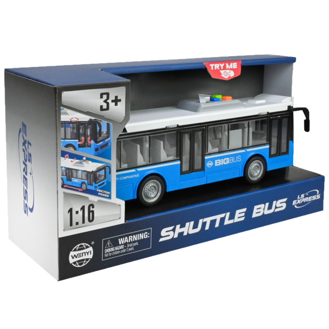 Транспорт і спецтехніка - Автобус Країна Іграшок блакитний (WY910AB/2)#4