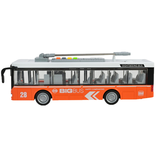 Транспорт і спецтехніка - Троллейбус Країна Іграшок червоний (WY911AB/1)#3