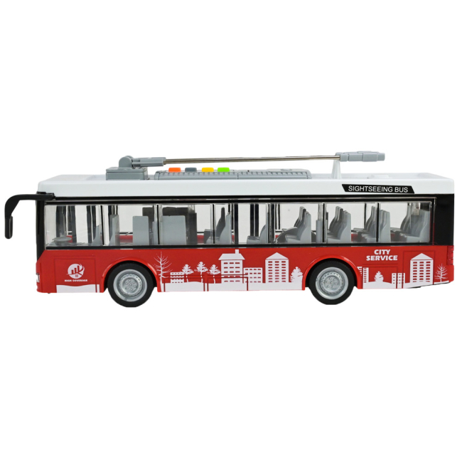 Транспорт і спецтехніка - Троллейбус Країна Іграшок червоний (WY911AB/2)#3