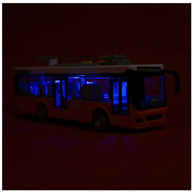 Транспорт і спецтехніка - Троллейбус Країна Іграшок червоний (WY911AB/2)#4