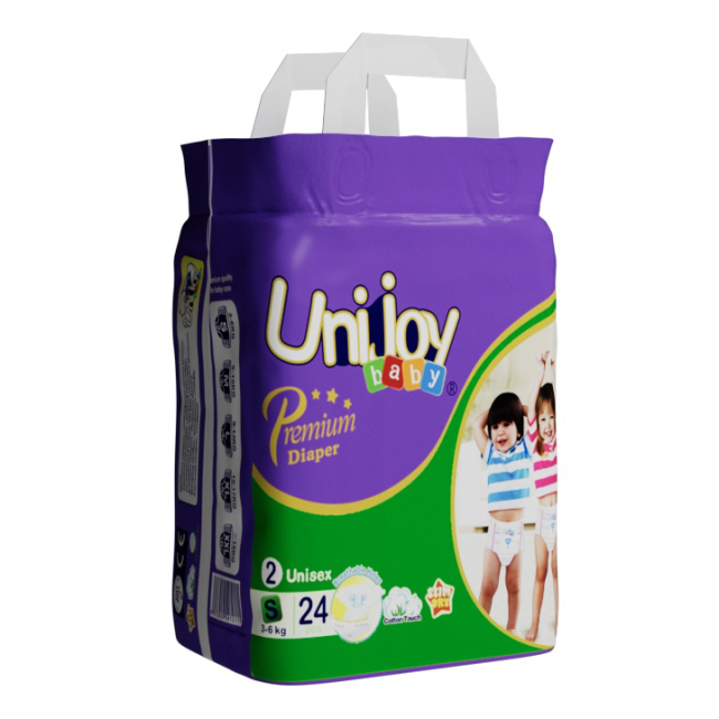Товары по уходу - Подгузники Unijoy Premium S 3-6 кг 24 шт (6973920541011)#2