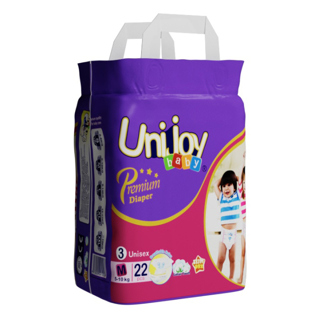 Товары по уходу - Подгузники Unijoy Premium М 6-9 кг 22 шт (6973920541028)#2