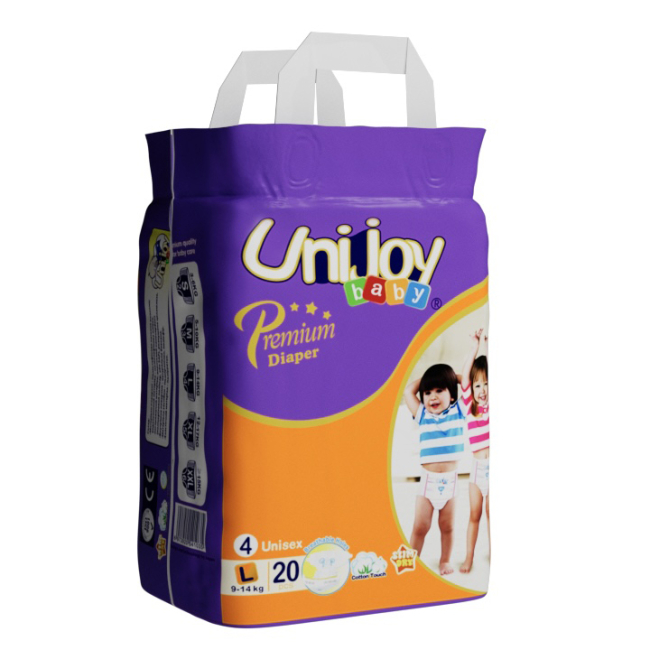 Товары по уходу - Подгузники Unijoy Premium L 9-14 кг 20 шт (6973920541035)#2