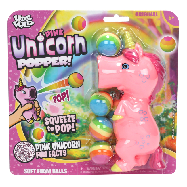 Антистрес іграшки - Іграшка-антистрес HogWild Стріляюче звірятко Єдиноріг рожевий (HW54906)#2