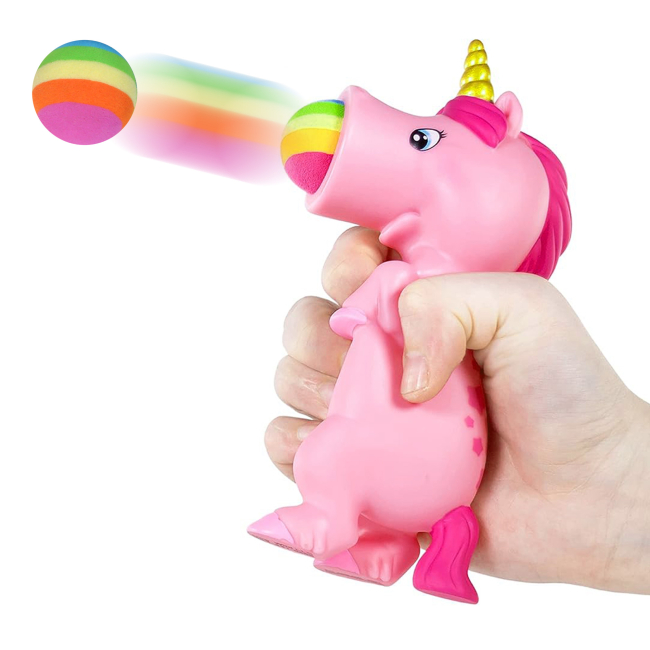Антистрес іграшки - Іграшка-антистрес HogWild Стріляюче звірятко Єдиноріг​ рожевий (HW54906)#3