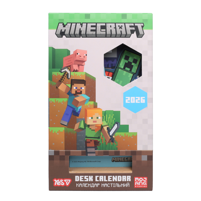 Канцтовари - ​Календар Yes Minecraft настільний на 2026 рік (270266)#3