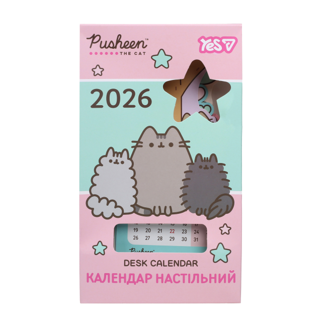 Канцтовары - ​Календарь Yes Pusheen настольный на 2026 год (270265)#3