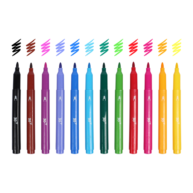 Канцтовари - ​Фломастери Yes Jumbo Pusheen 12 кольорів (650589)#5