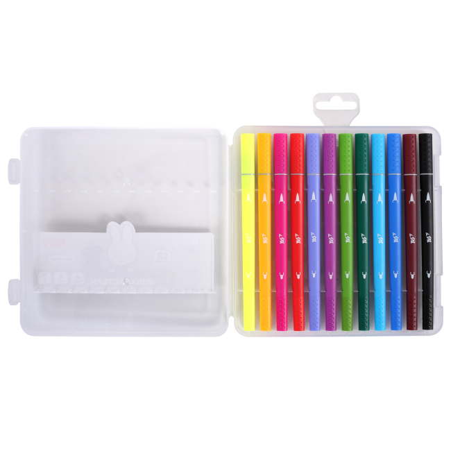 Канцтовари - Фломастери двосторонні Yes Miffy 12 кольорів (650595)#2