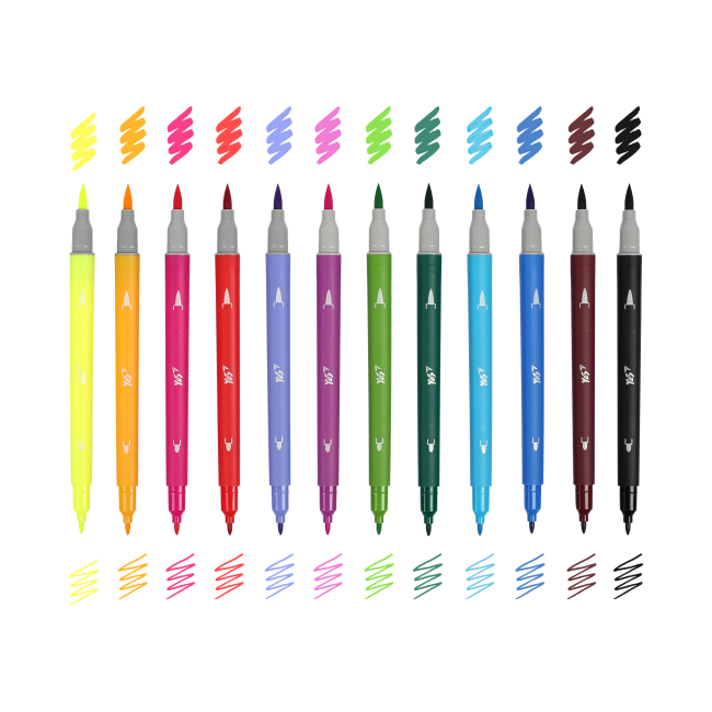 Канцтовари - Фломастери двосторонні Yes Miffy 12 кольорів (650595)#4