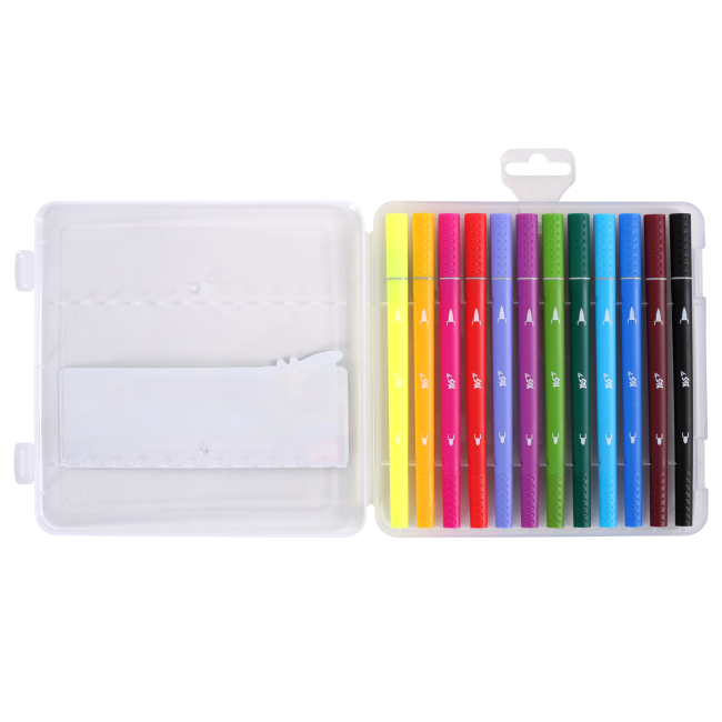 Канцтовари - ​Фломастери двосторонні Yes Minecraft Spring 12 кольорів (650596)#2