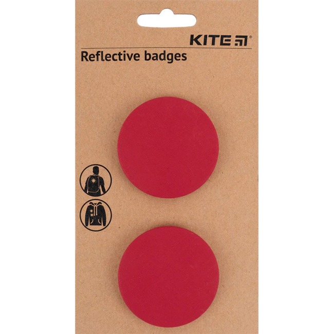 Бижутерия и аксессуары - ​Набор значков светоотражающих Kite малиновые (K23-107-5)#3