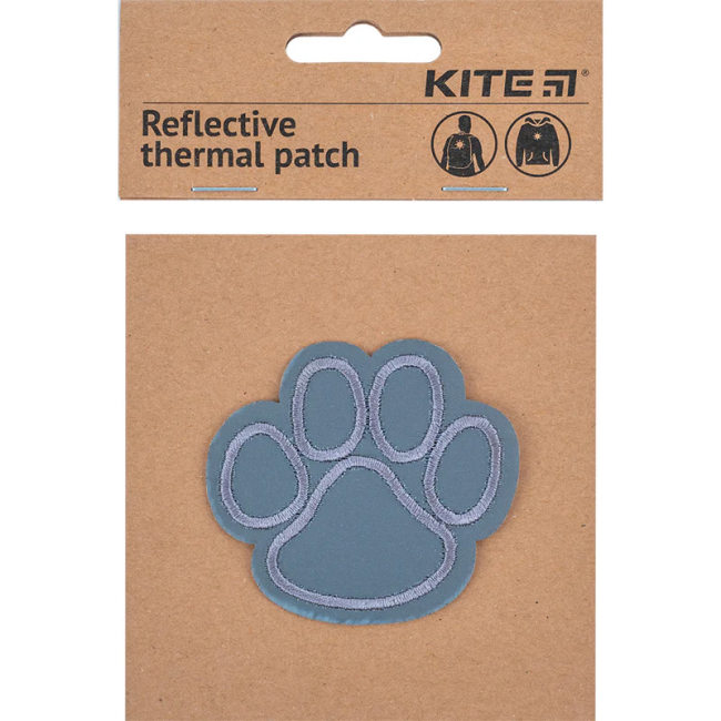 Бижутерия и аксессуары - Термонашивка светоотражающая Kite лапка (K23-115-2)#2