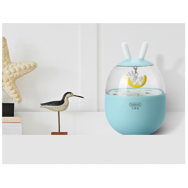 Розвивальні іграшки - Неваляйка музична Beiens Зайчик на місяці (YZ15blue)#4