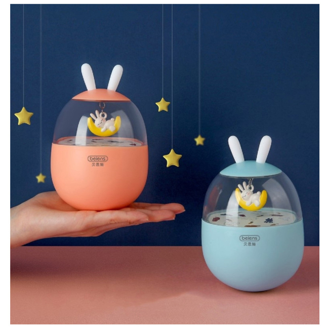 Розвивальні іграшки - Неваляйка музична Beiens Зайчик на місяці (YZ15blue)#5