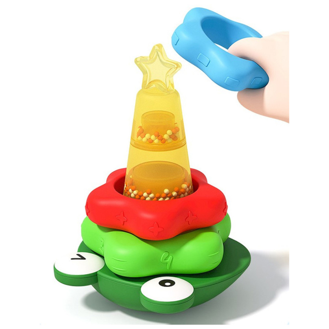 Розвивальні іграшки - Пірамідка Beiens Жабеня (HLX213A)#2