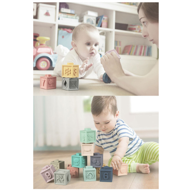 Розвивальні іграшки - Набір кубиків Beiens 12 шт (BT0181)#3