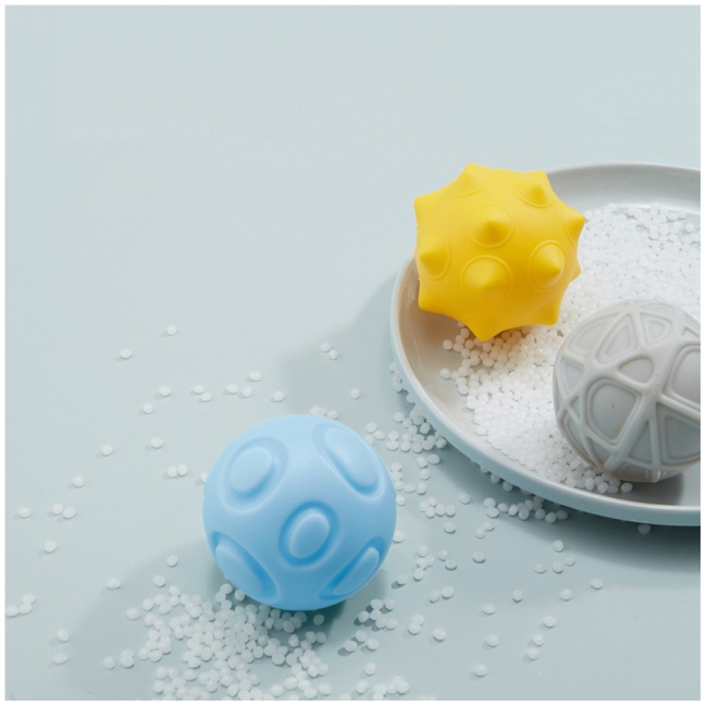 Розвивальні іграшки - Набір текстурних м'ячиків Beiens 8 шт (YZ49)#3