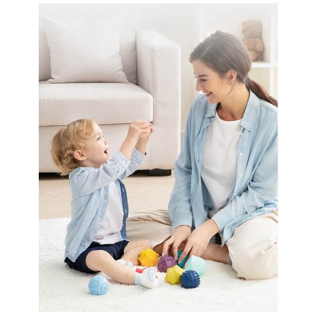 Розвивальні іграшки - Набір текстурних м'ячиків Beiens 10 шт (YZ50)#4