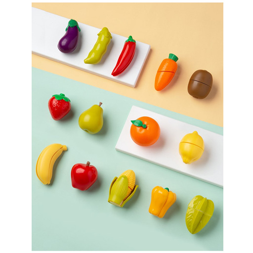 Набори професій - Ігровий набір Beiens Кошик з овочами і фруктами 30 предметів (BC9902)#3