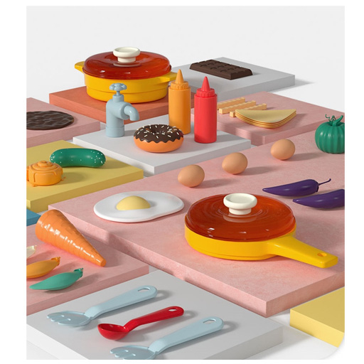 Детские кухни и бытовая техника - Игровой набор Beiens Кухня голубая (М2358blue)#5