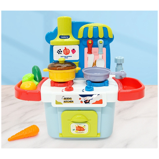 Дитячі кухні та побутова техніка - Дитяча кухня Beiens блакитна (М2356blue)#4