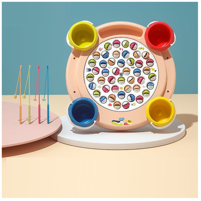 Игрушки для ванны - Игровой набор Beiens Рыбак розовый (218Аpink)#2