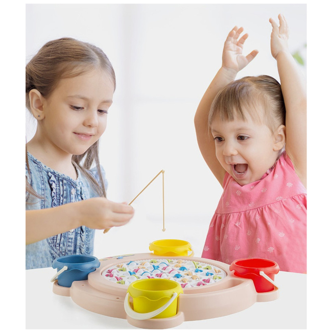 Игрушки для ванны - Игровой набор Beiens Рыбак розовый (218Аpink)#3