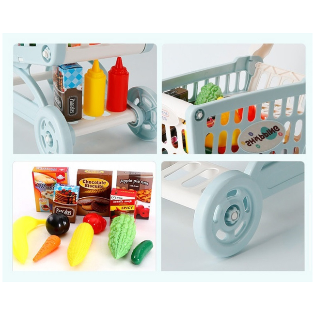 Набори професій - Ігровий набір Beiens Візок для покупок (В8103-05blue)#2