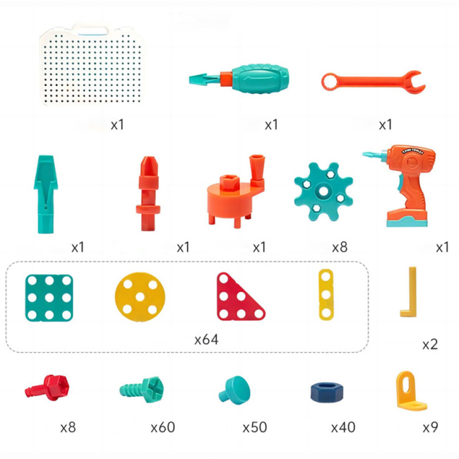 Конструктори з унікальними деталями - Конструктор Beiens Юний майстер 249 елементів (ВС8826)#2