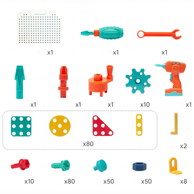 Конструктори з унікальними деталями - Конструктор Beiens Юний майстер 298 елементів (ВС8827)#2