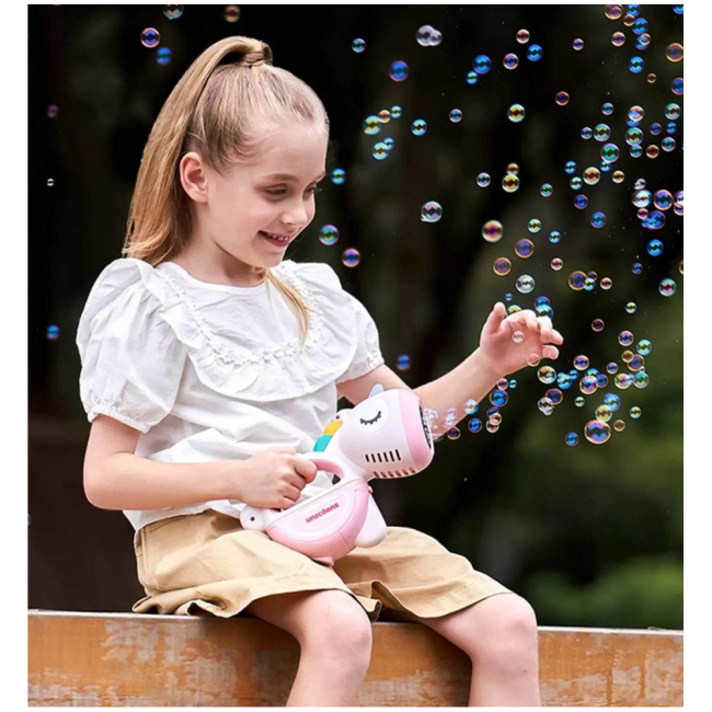 Мильні бульбашки - Генератор мильних бульбашок Urmywo Єдиноріг (917DY)#3