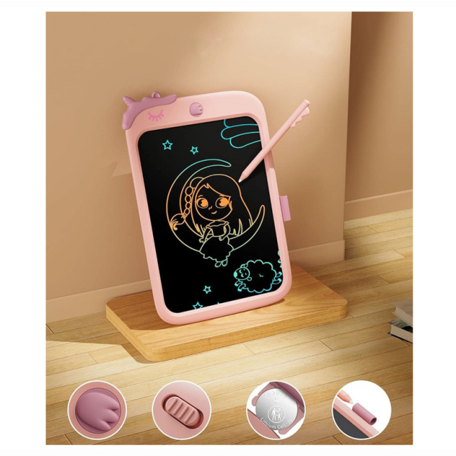 Товари для малювання - Планшет для малювання Urmywo Єдиноріг 10” Multicolor рожевий (UК1009pink)#2