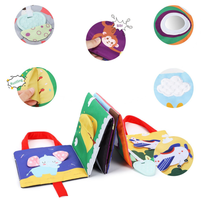 Розвивальні іграшки - Текстильна книга Urmywo (UMWLBS01AY)#2