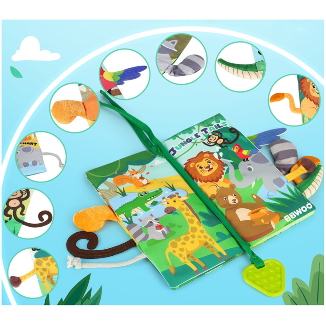 Розвивальні іграшки - Текстильна книга Urmywo Джунглі (WB01)#2