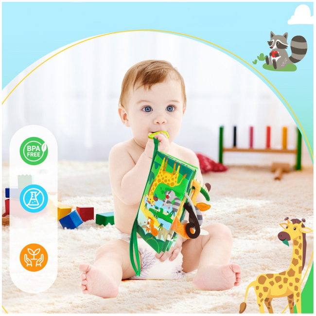 Розвивальні іграшки - Текстильна книга Urmywo Джунглі (WB01)#4