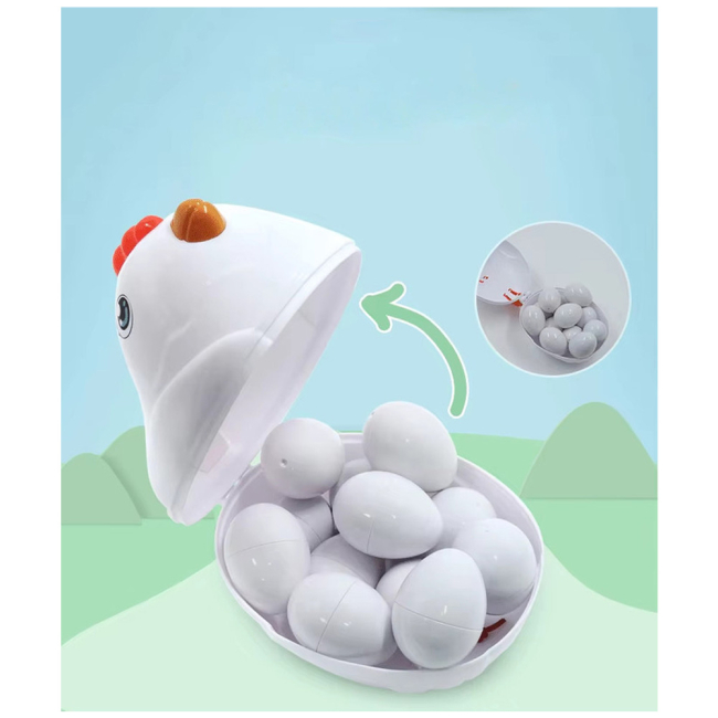 Розвивальні іграшки - Сортер-головоломка Urmywo Квочка фрукти та овочі (DF19)#3