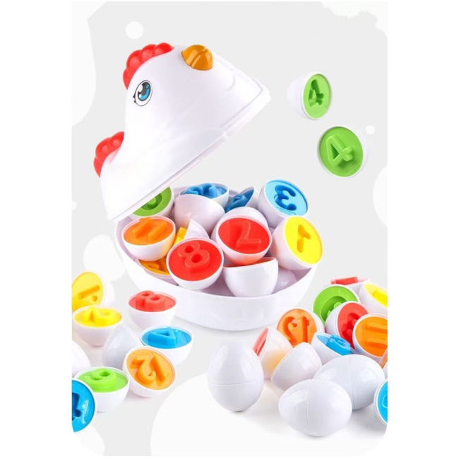 Розвивальні іграшки - Сортер-головоломка Urmywo Квочка цифри (DF20)#2