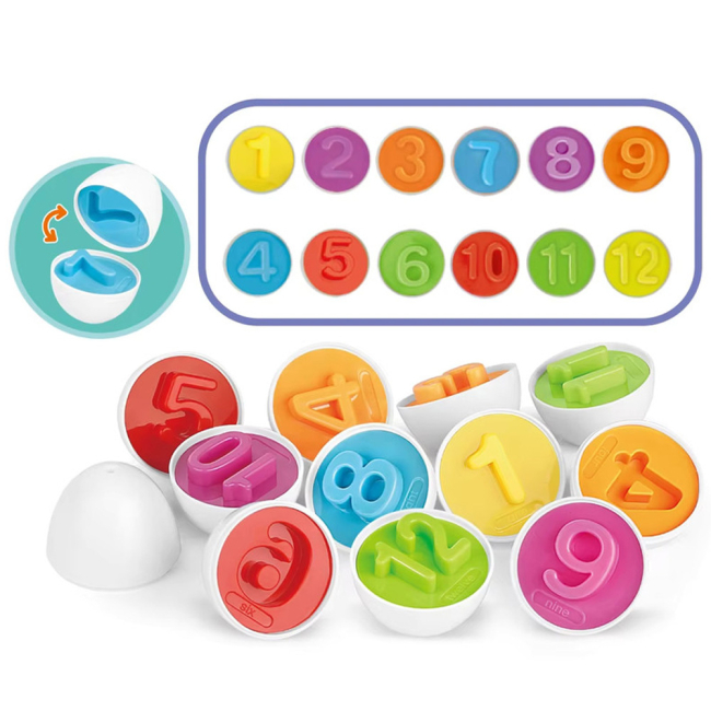 Розвивальні іграшки - Сортер-головоломка Urmywo Квочка цифри (DF20)#3