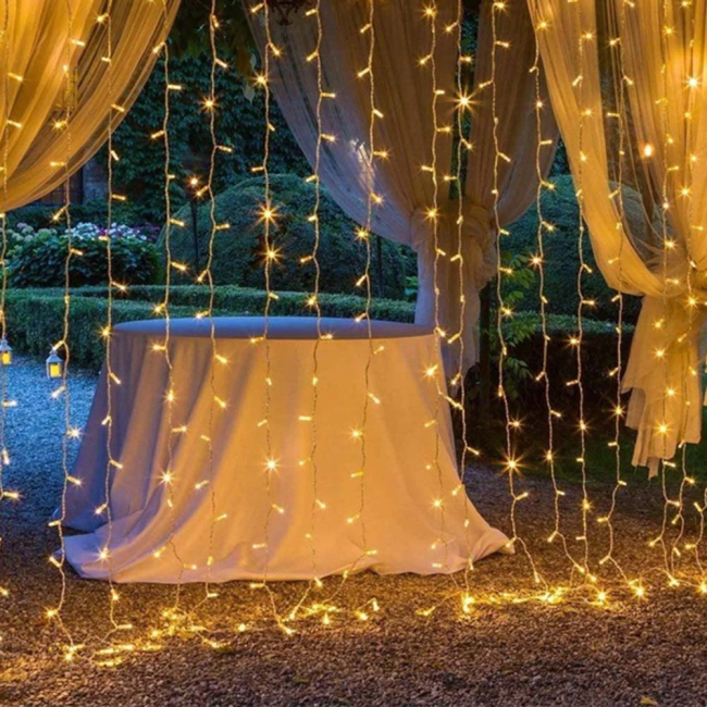 Мебель для геймеров - Светодиодная гирлянда СolorWay штора занавес 3x2м 24 0LED USB теплый цвет (CW-GW-240L32U)#8