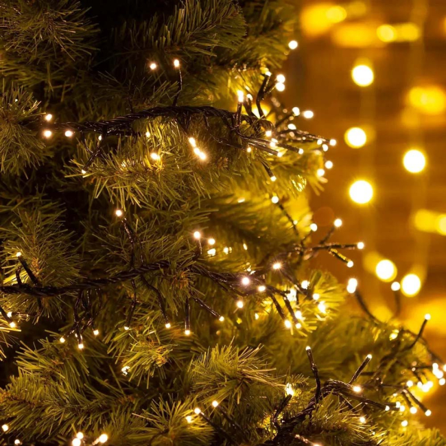 Мебель для геймеров - Светодиодная гирлянда-мишура СolorWay LED 320 10м 8 функций теплый цвет USB (CW-G-320L10U)#6