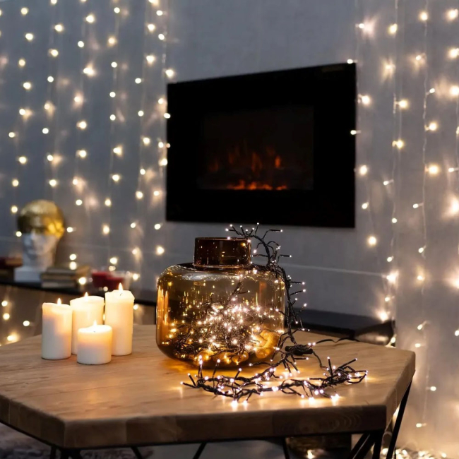 Мебель для геймеров - ​Светодиодная гирлянда-мишура СolorWay LED 320 10м 8 функций теплый цвет USB (CW-G-320L10U)#9