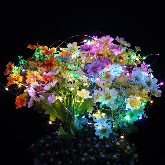 Мебель для геймеров - Светодиодная гирлянда-роса СolorWay LED 100 10м 8 функций разноцветная USB (CW-G-100L10NUMC)#4