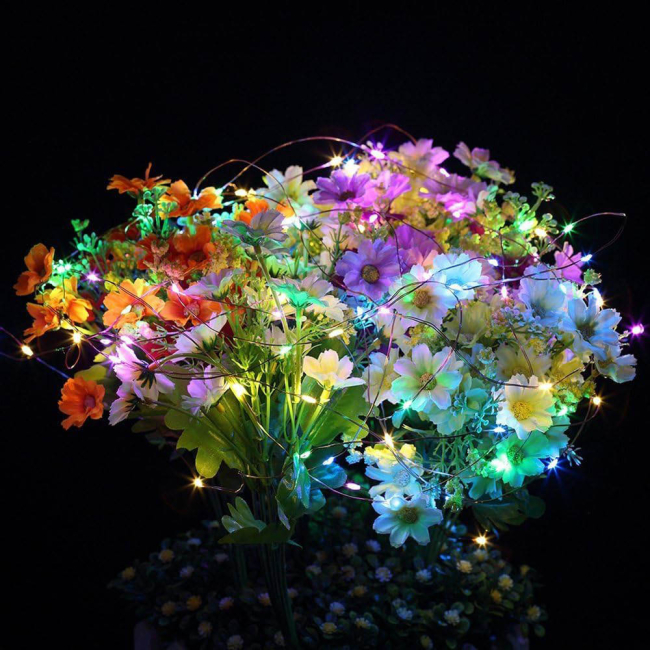 Мебель для геймеров - Светодиодная гирлянда-роса СolorWay LED 100 10м 8 функций разноцветная USB (CW-G-100L10NUMC)#8