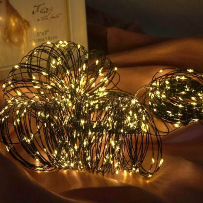 Мебель для геймеров - Светодиодная гирлянда-роса СolorWay LED 100 10 м 8 функций теплый цвет USB (CW-G-100L10NU)#5