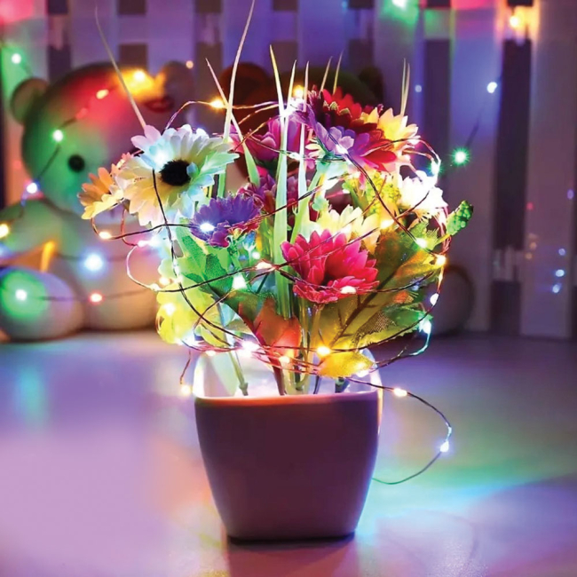 Мебель для геймеров - Светодиодная гирлянда-роса СolorWay LED 50 5 м 8 функций разноцветная USB (CW-G-50L5NUMC)#3