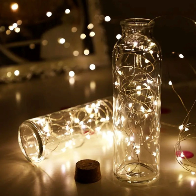 Мебель для геймеров - Светодиодная гирлянда-струна СolorWay LED 50 5м теплый цвет 3AA Battery (CW-G-50L5NB)#7