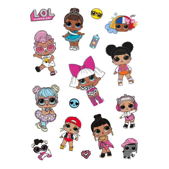Наборы для творчества - Набор наклеек Перо LOL Surprise! прозрачный (124699)#2