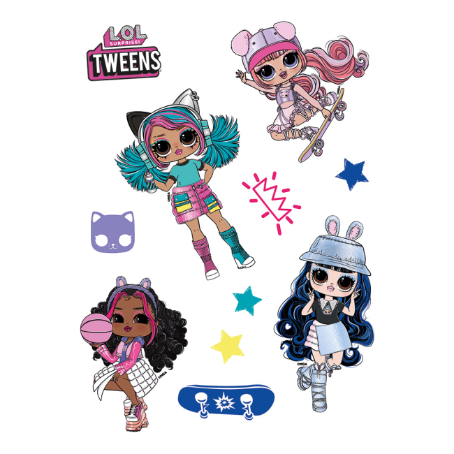 Наборы для творчества - ​Набор наклеек Перо LOL Surprise! Tweens прозрачный (124700)#2