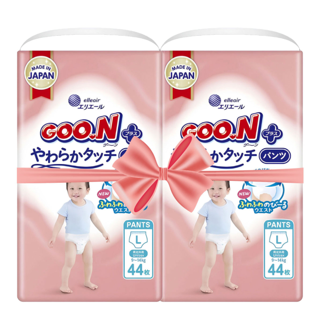 Подгузники - Трусики-подгузники Goo.N Plus L 9-14 кг 88 шт (21001511-2)#2